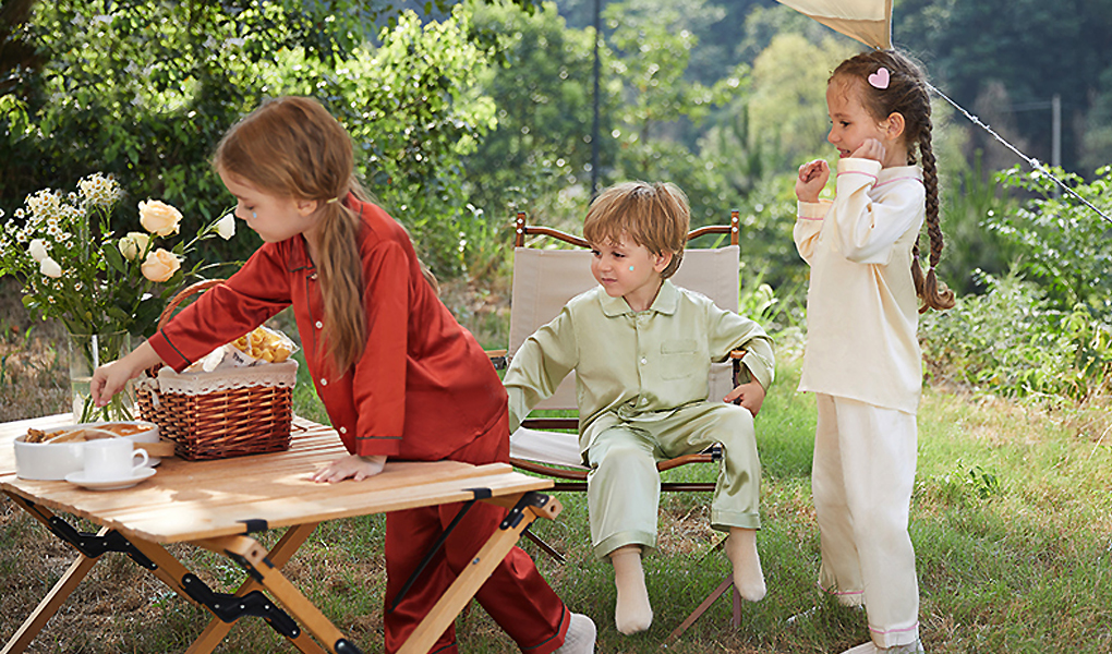 silk pajamas for kids