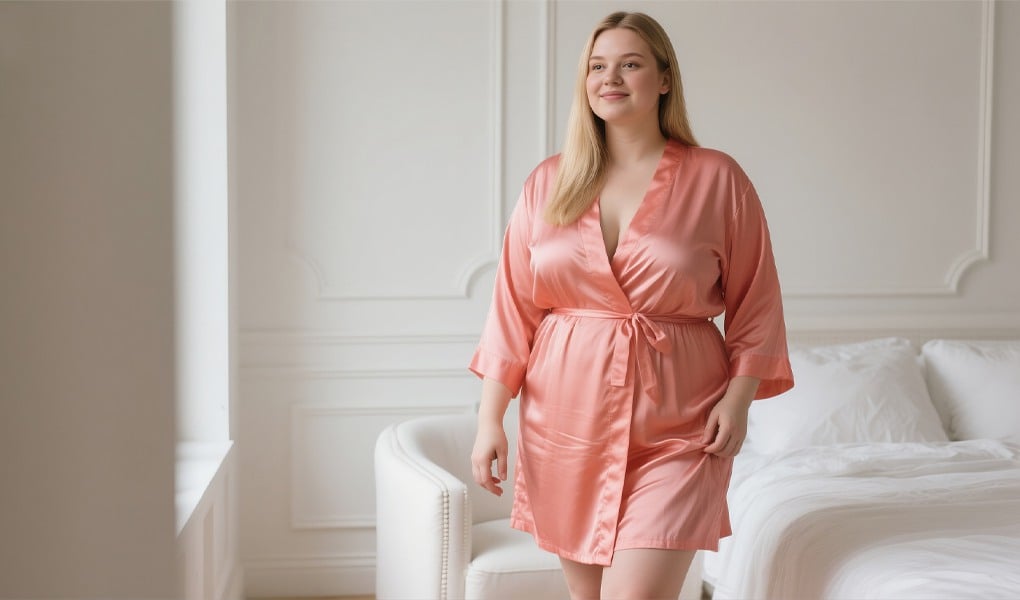 silk robe for women