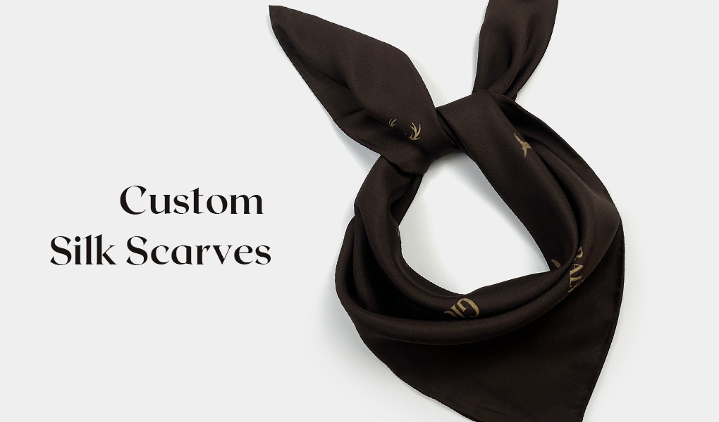 custom silk scarf for whisky gifting