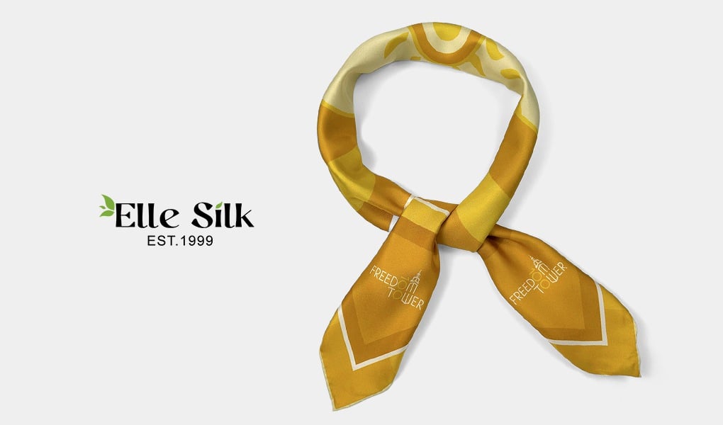 silk scarf reverse side
