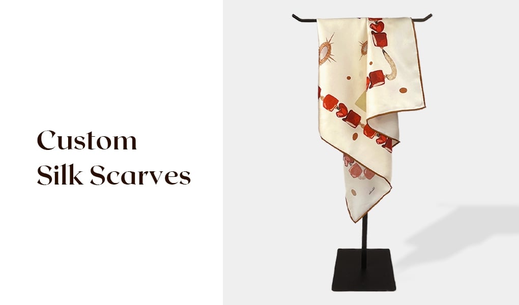 design silk scarf with ai
