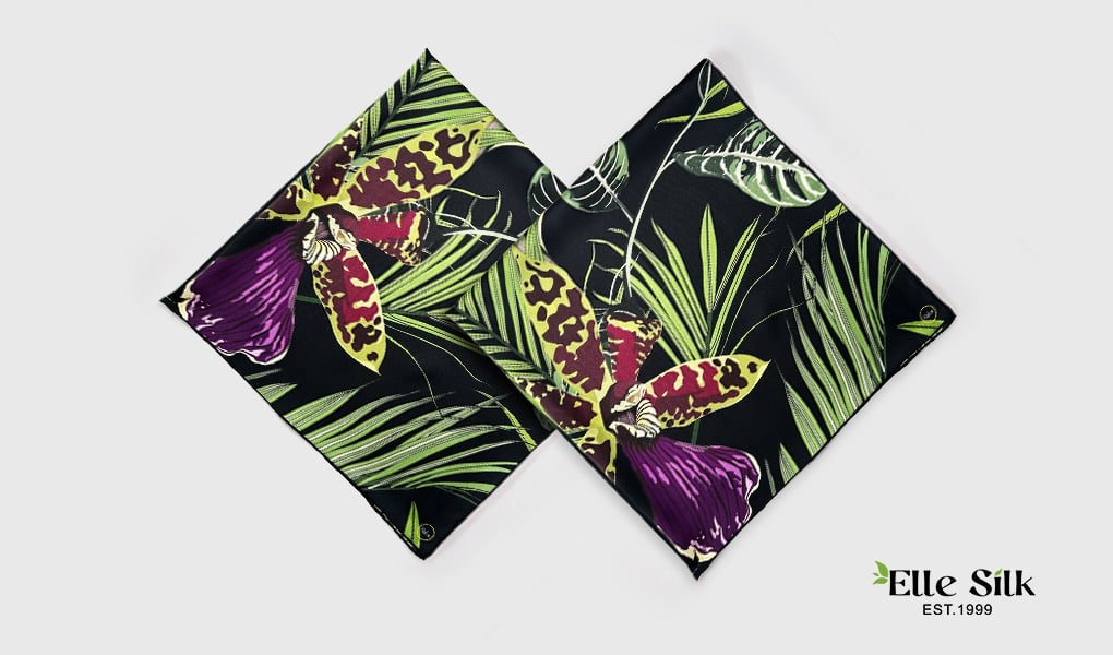 silk scarf tropical