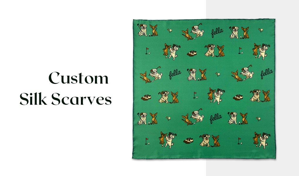 custom silk scarves for golf club