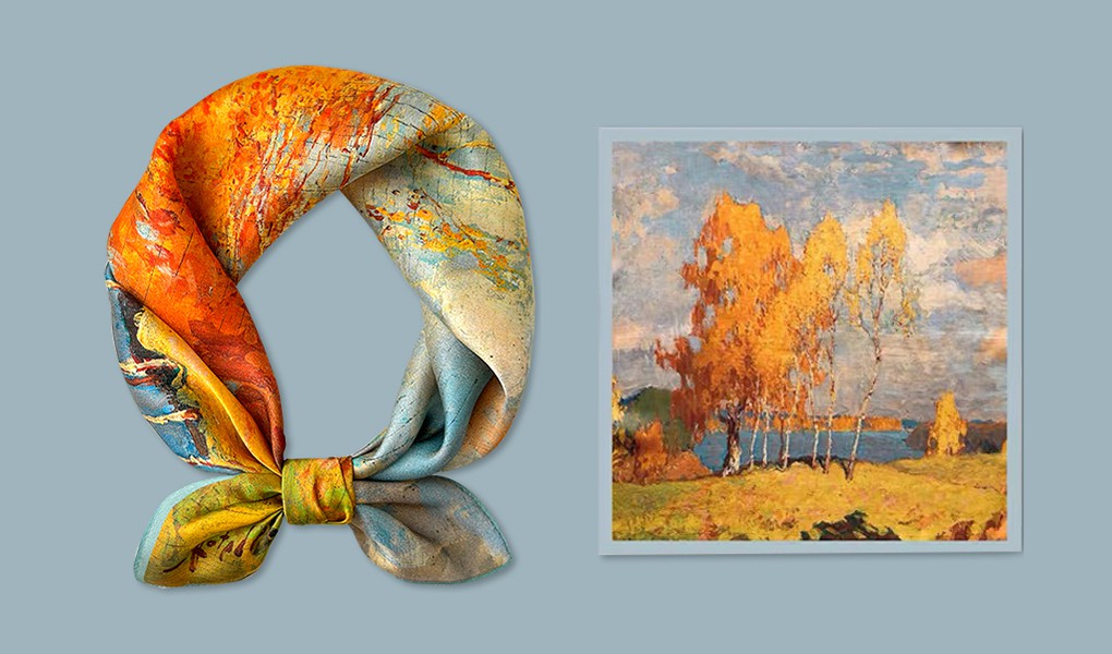 digital custom silk scarves