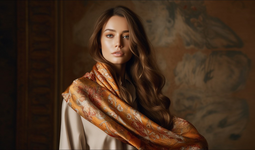 artistic custom silk scarves
