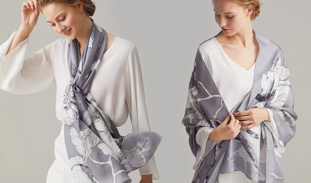 wearable silk scarves