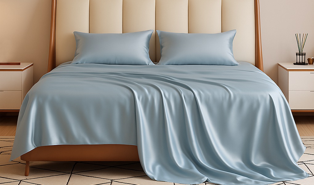 types of luxurious silk sheets
