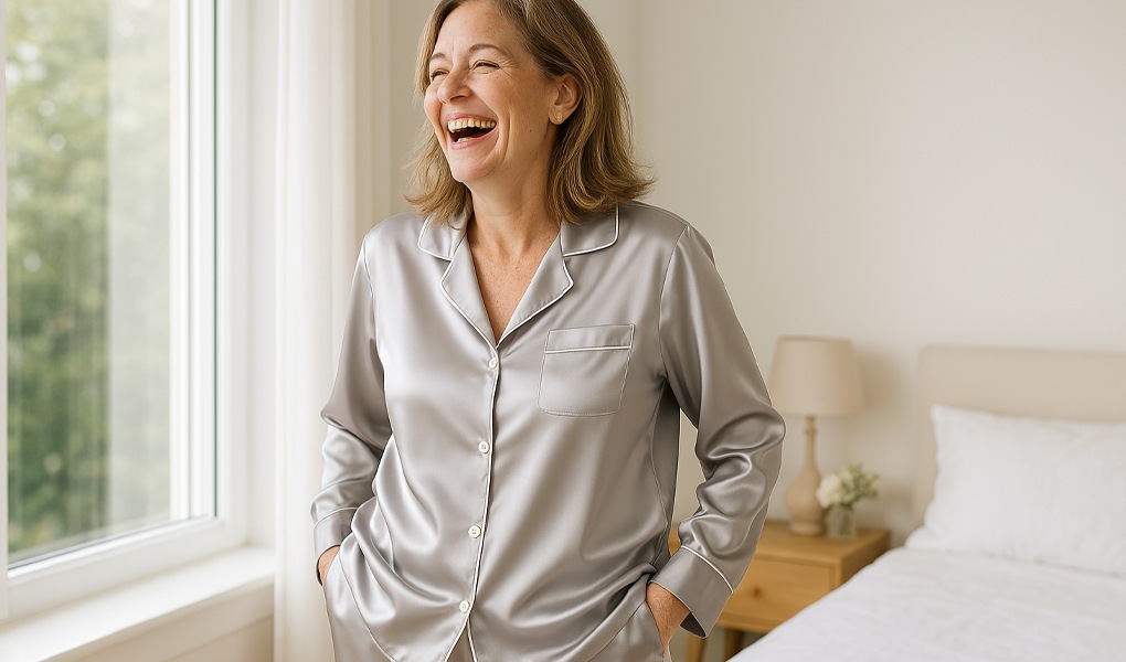 comfortable and stylish silk sleepwear brands