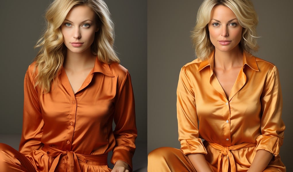 silk pajamas