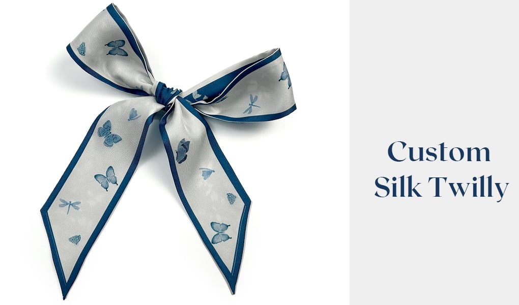 double-sided silk twilly