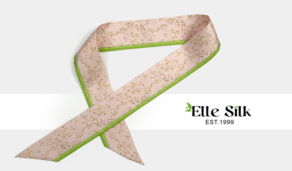 custom silk twilly for perfume