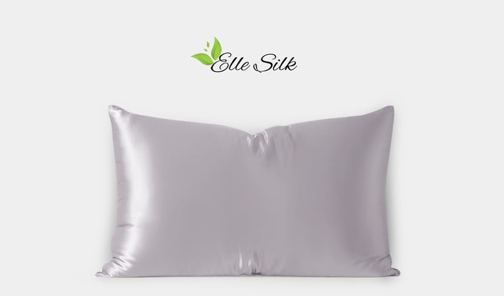 silver grey silk pillowcases