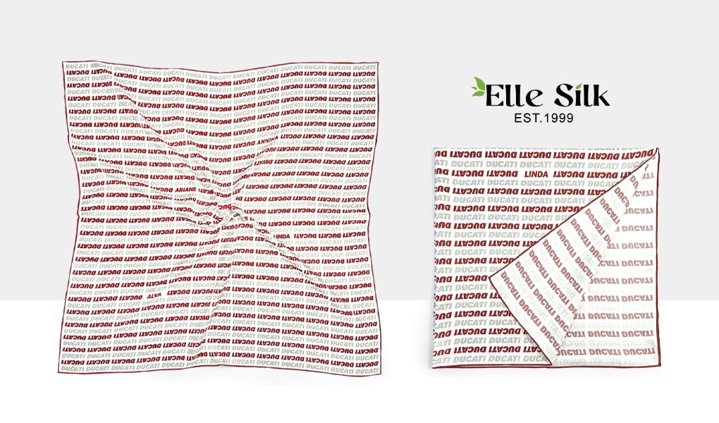 single sided silk scarves back