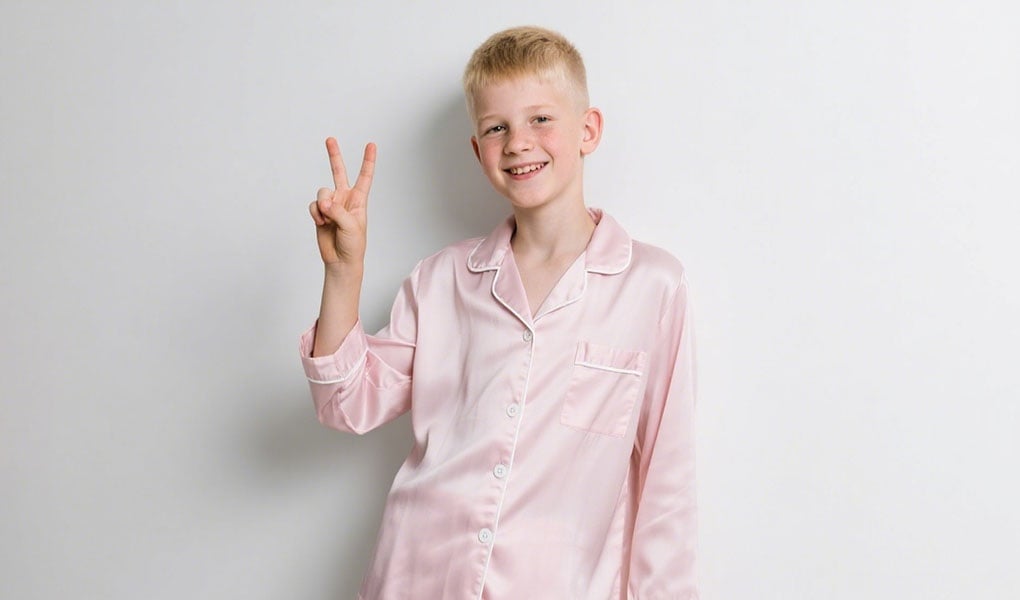 silk sleepwear for children with eczema