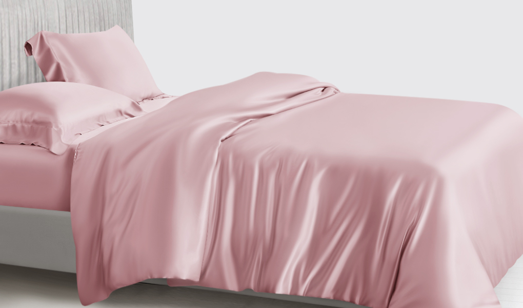 suede rose silk bedding luxury