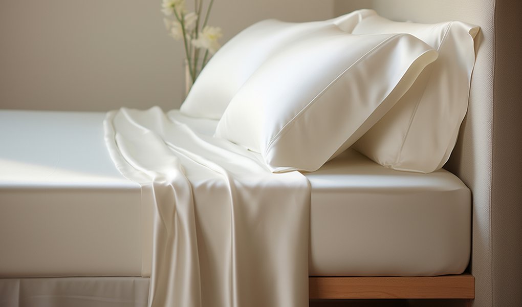 white silk pillowcases at 60% off