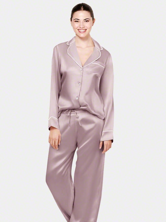Luxurious Silk Pajama Sets, 100% Mulberry Silk Sleepwear
