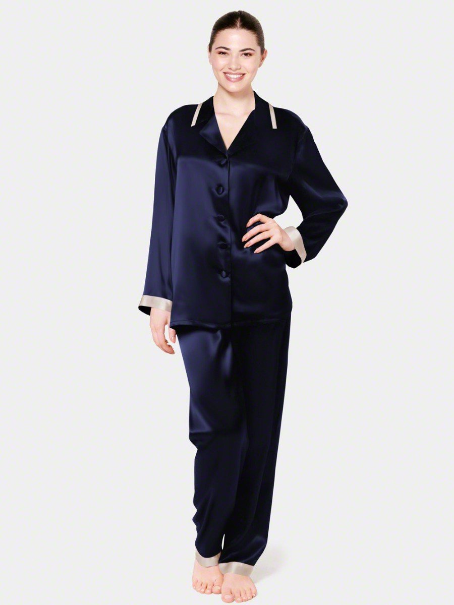 Classic Silk Pajamas for Women, 22 Momme Silk