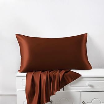 housewife silk pillowcases_rust red