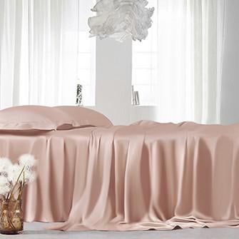 silk flat sheet_pearl pink