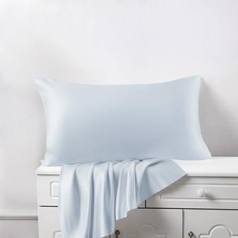 silk pillowcase_alice blue