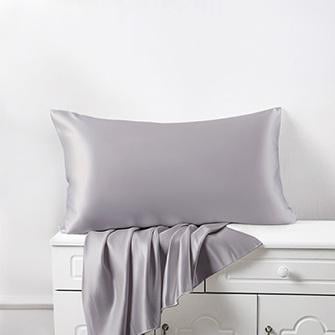 silk pillowcases_silver gray