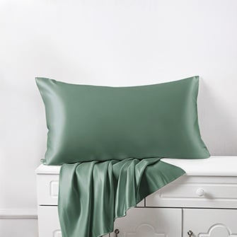 celadon green housewife silk pillowcase