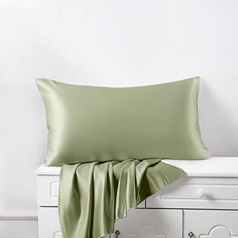 housewife silk pillowcases_sage green