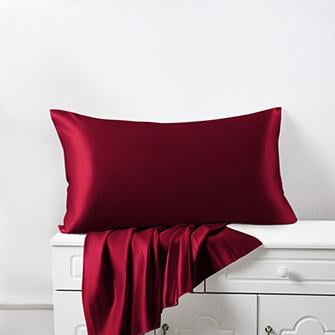 housewife silk pillowcases_claret