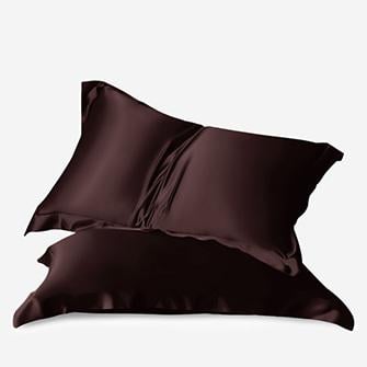 oxford silk pillowcases_espresso