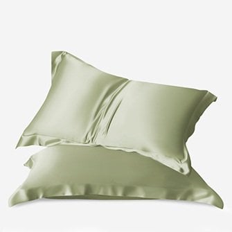 oxford silk pillowcases_sage green