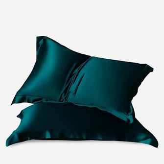 oxford silk pillowcases_teal