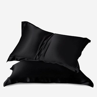 oxford silk pillowcase_black
