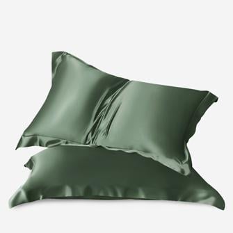 oxford silk pillowcase_green