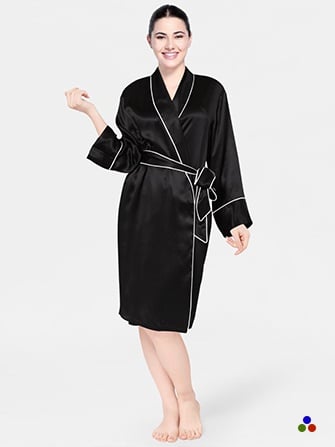 silk robe_black/white