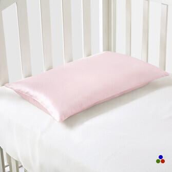 silk crib pillows_light pink