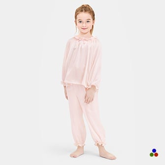 baby silk pajamas_light pink