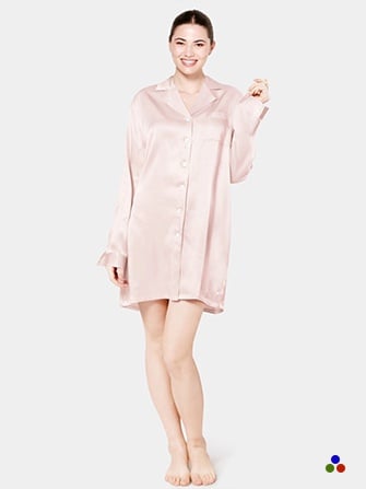 silk nightshirt_light pink