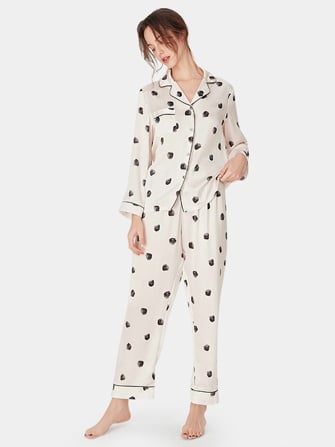 elegantes pyjama-set aus reiner seide