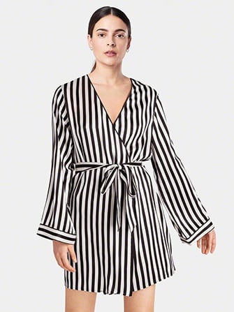 silk robe_black stripe