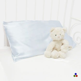 Pure Silk Toddler Pillow_Alice Blue