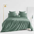 conjunto de ropa de cama de seda_celadon green