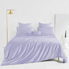 lavender blue silk bed linens