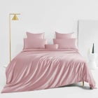 silk bed linen-suede rose