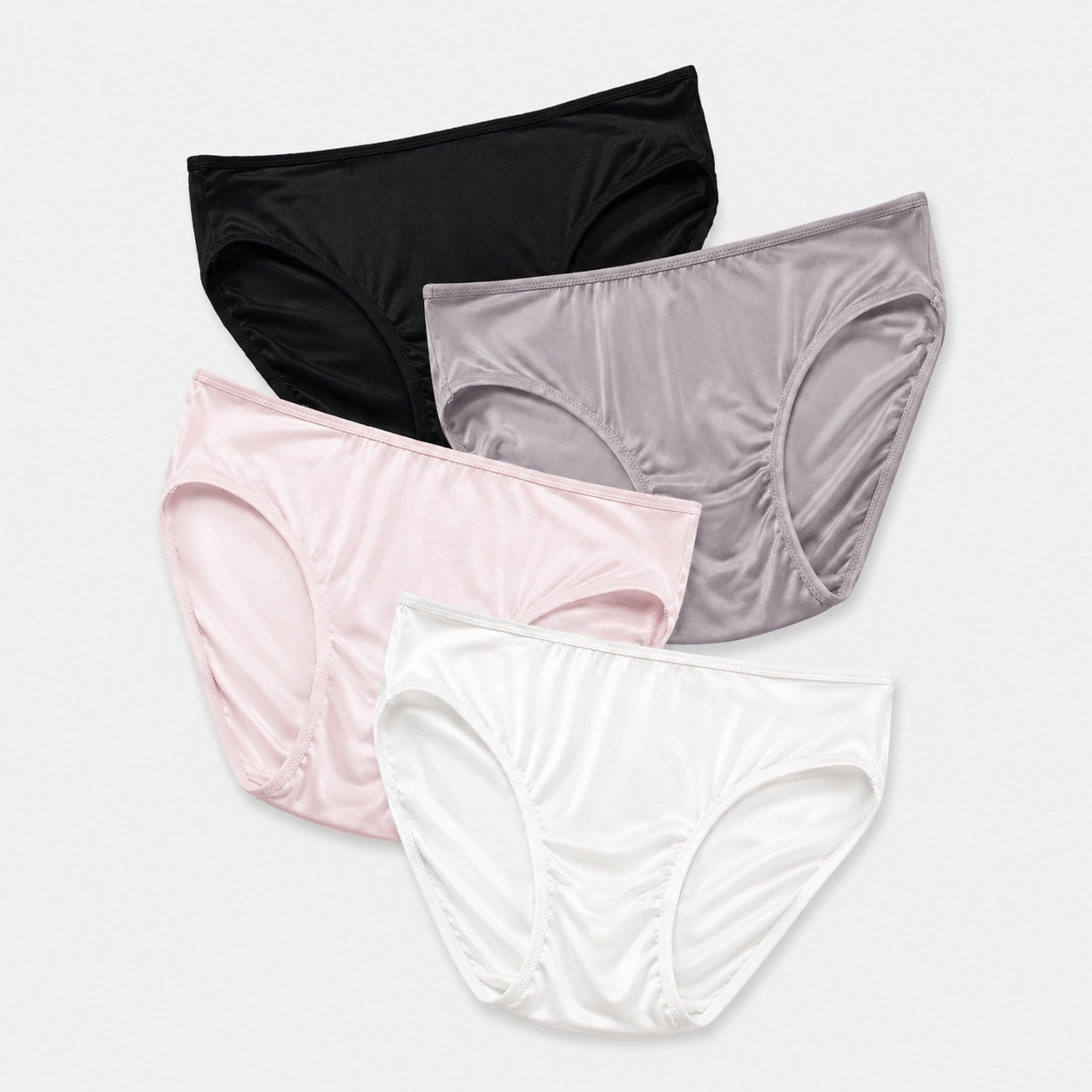 Hornice 6 Pack Girls Seamless Panties Mid Waist Solid Color Invisible Knickers No Show Briefs,8-18 Years Multicolor