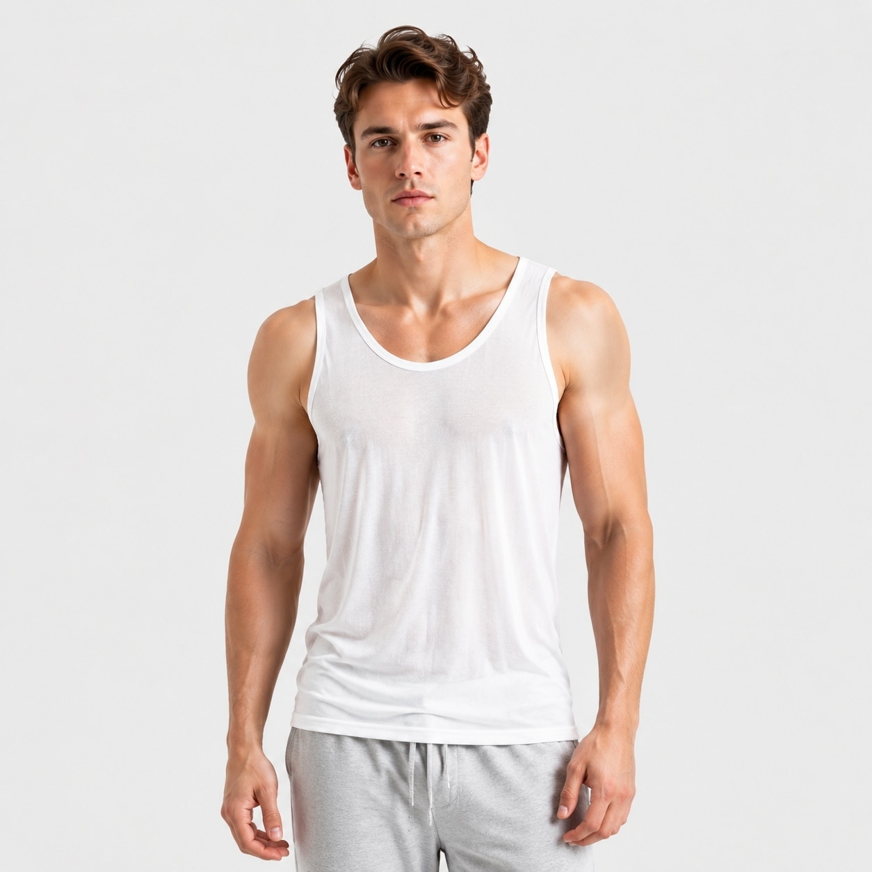 Silk Jersey Tank Top for Men | ElleSilk
