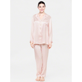 Long Silk Pajamas for Women, Luxury Pyjama Set