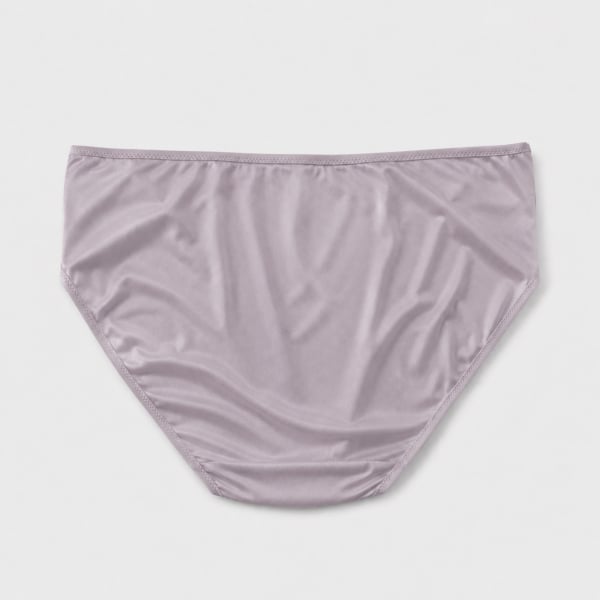 Women's Cotton Low Rise Panties - Satin Silk Blend With Lace Seamless Brief Underwear