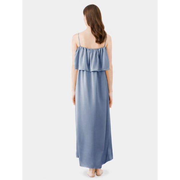 strapless open back dress Almeria silky dress in pastel pink – Shop now – adoore.com main image 1