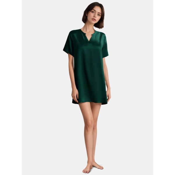silk short night dress Women's Sexy Lingerie Silk Satin Nightgown Sleepwear Short Night Dress  Chemise